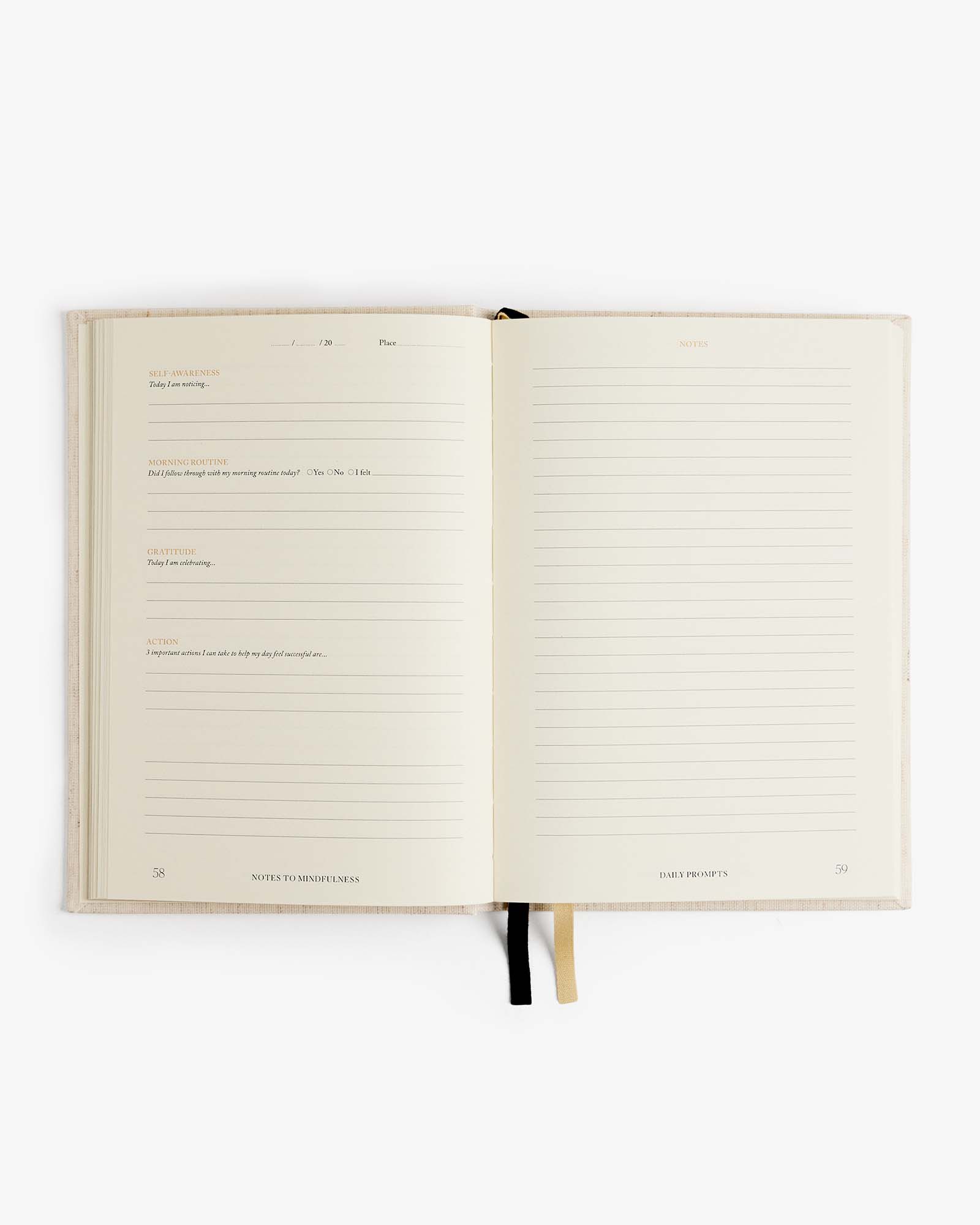 Notes to Mindfulness Journal | Guided Daily Reflection & Intentional Living