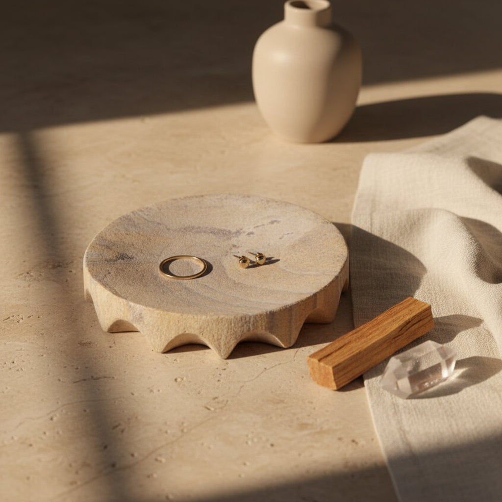 Rainbow Sandstone Trinket Dish