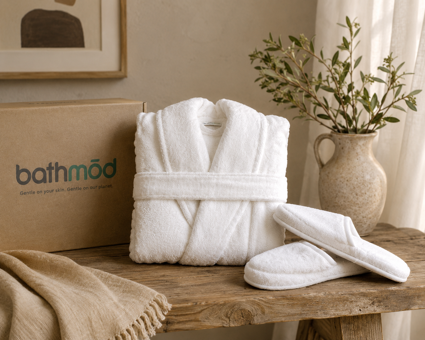 Organic Bath Robe Set
