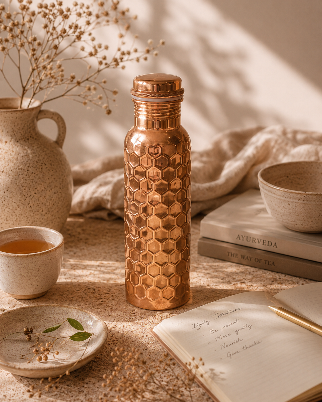 Diamond Copper Water Bottle