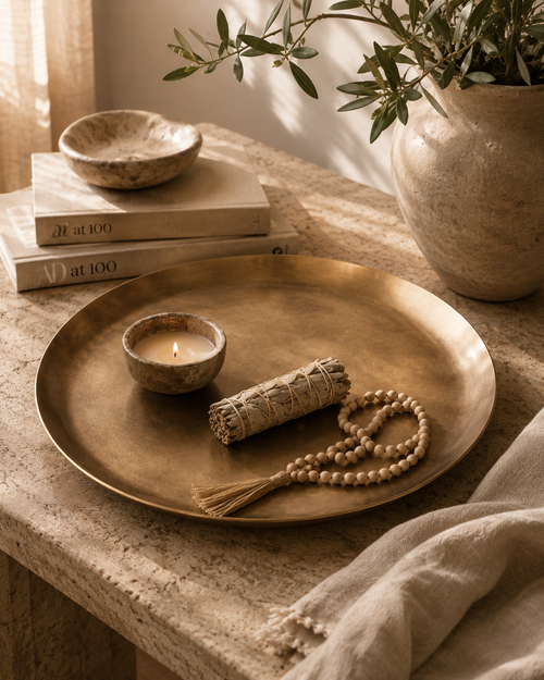 Aged Bronze Display Tray
