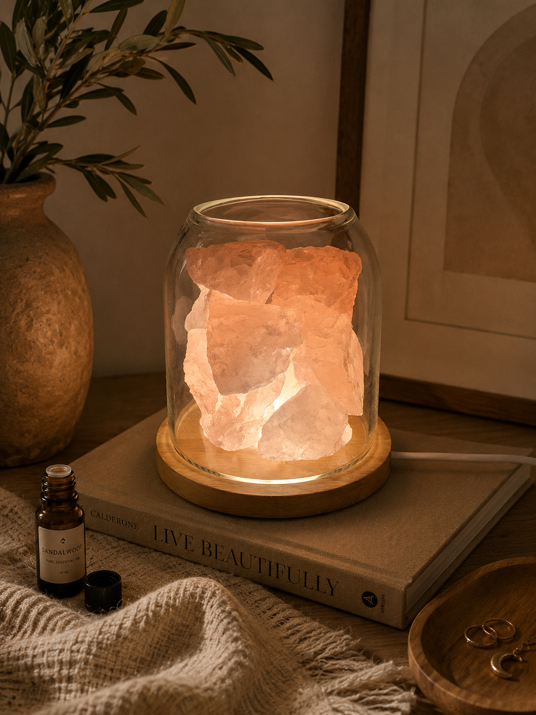 Crystal Essential Oil Diffuser Lamp