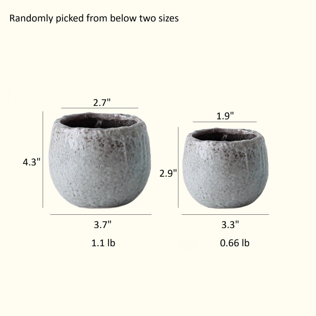 Artisan Ceramic Planter Set