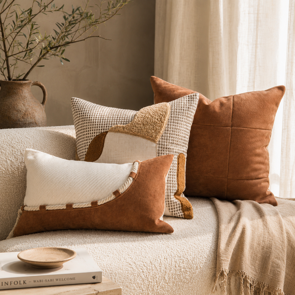Wabi-Sabi Linen Cushion