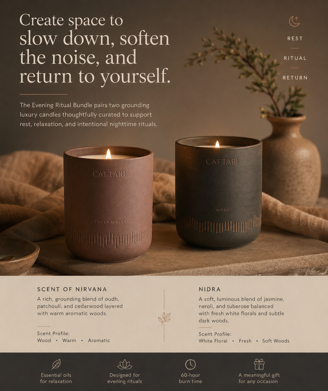 Evening Ritual Candle Bundle