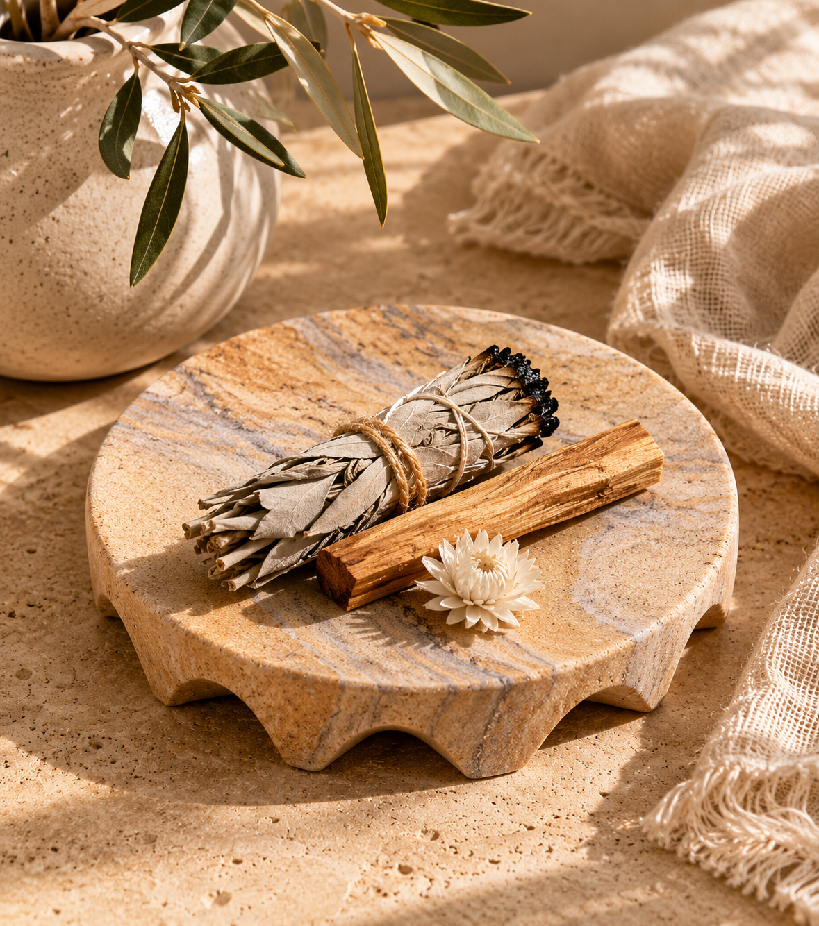 Rainbow Sandstone Trinket Dish