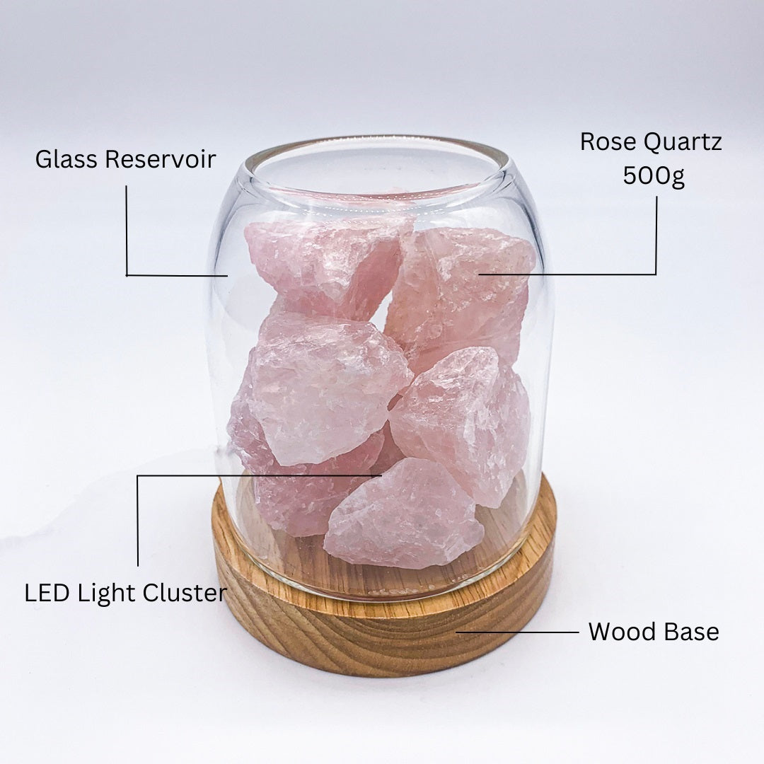 NNEDSZ Crystal Diffuser - Rose Quartz-3