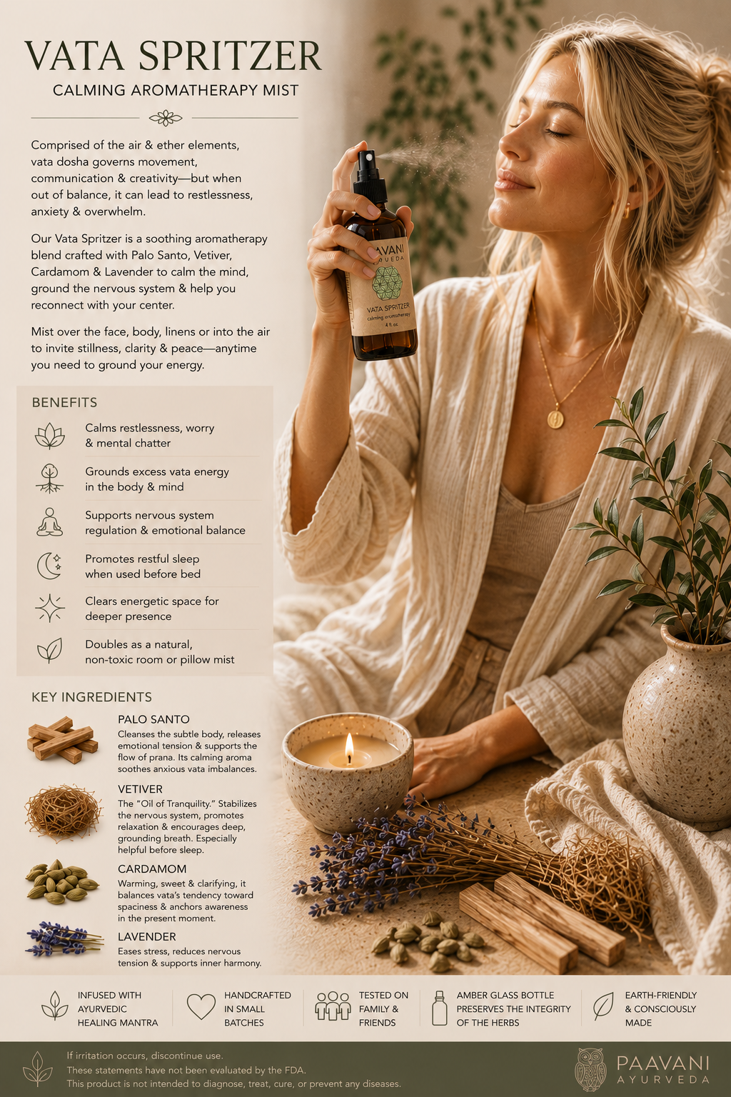 Vata Aromatherapy Spritzer