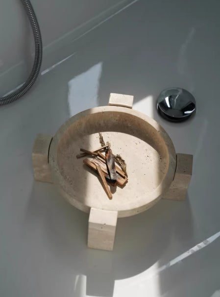Wabi-Sabi Limestone Display Tray