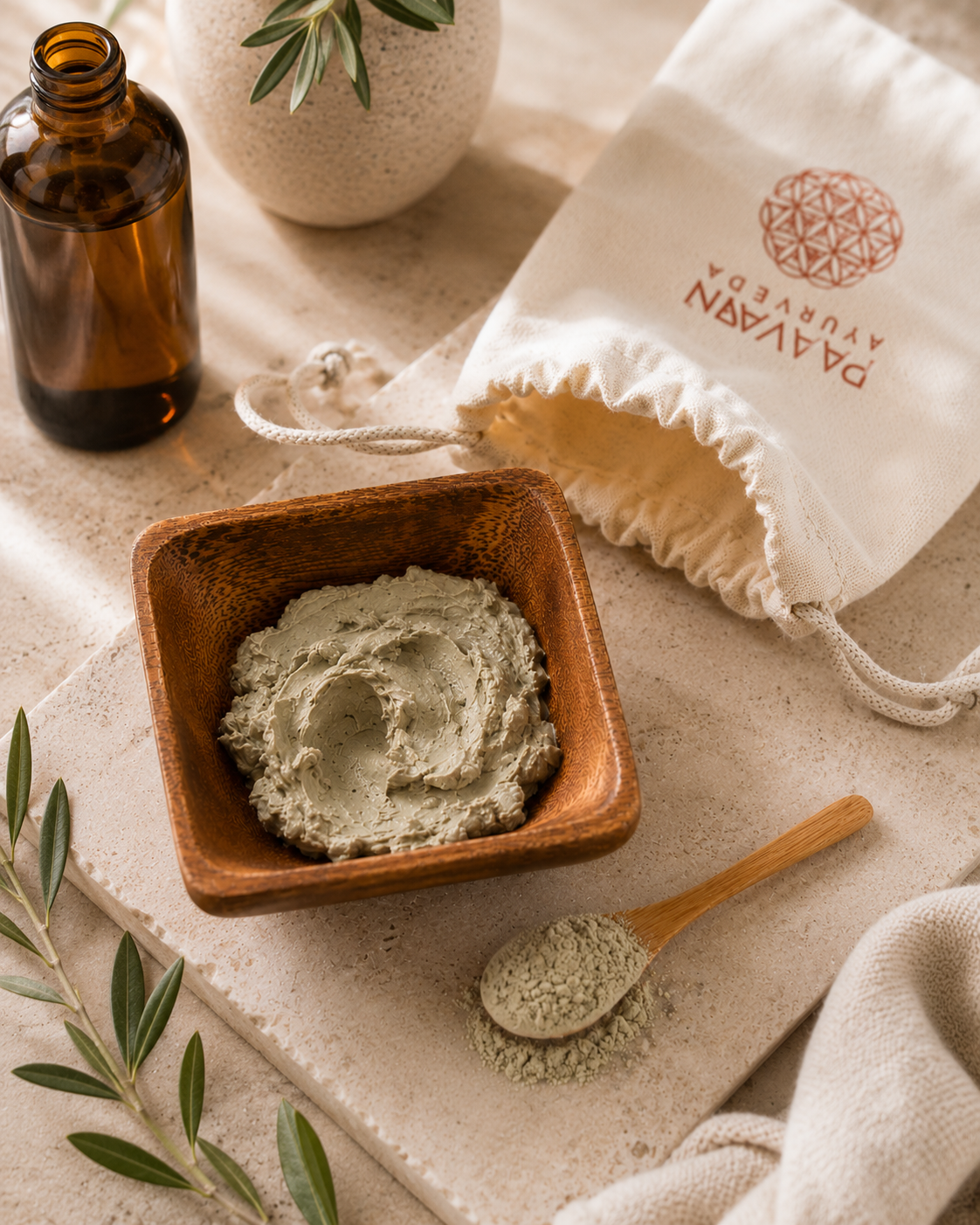 Acacia Facial Ritual Bowl & Spoon Set