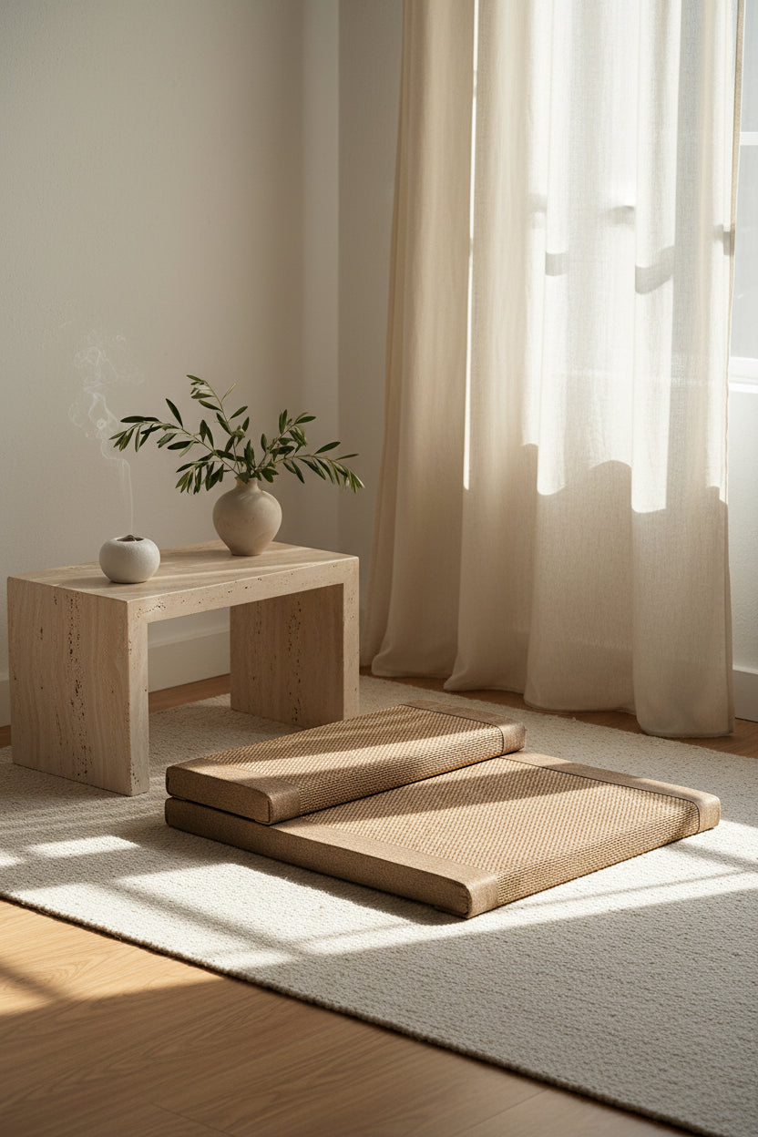 Natural Bamboo Fiber Meditation Cushion
