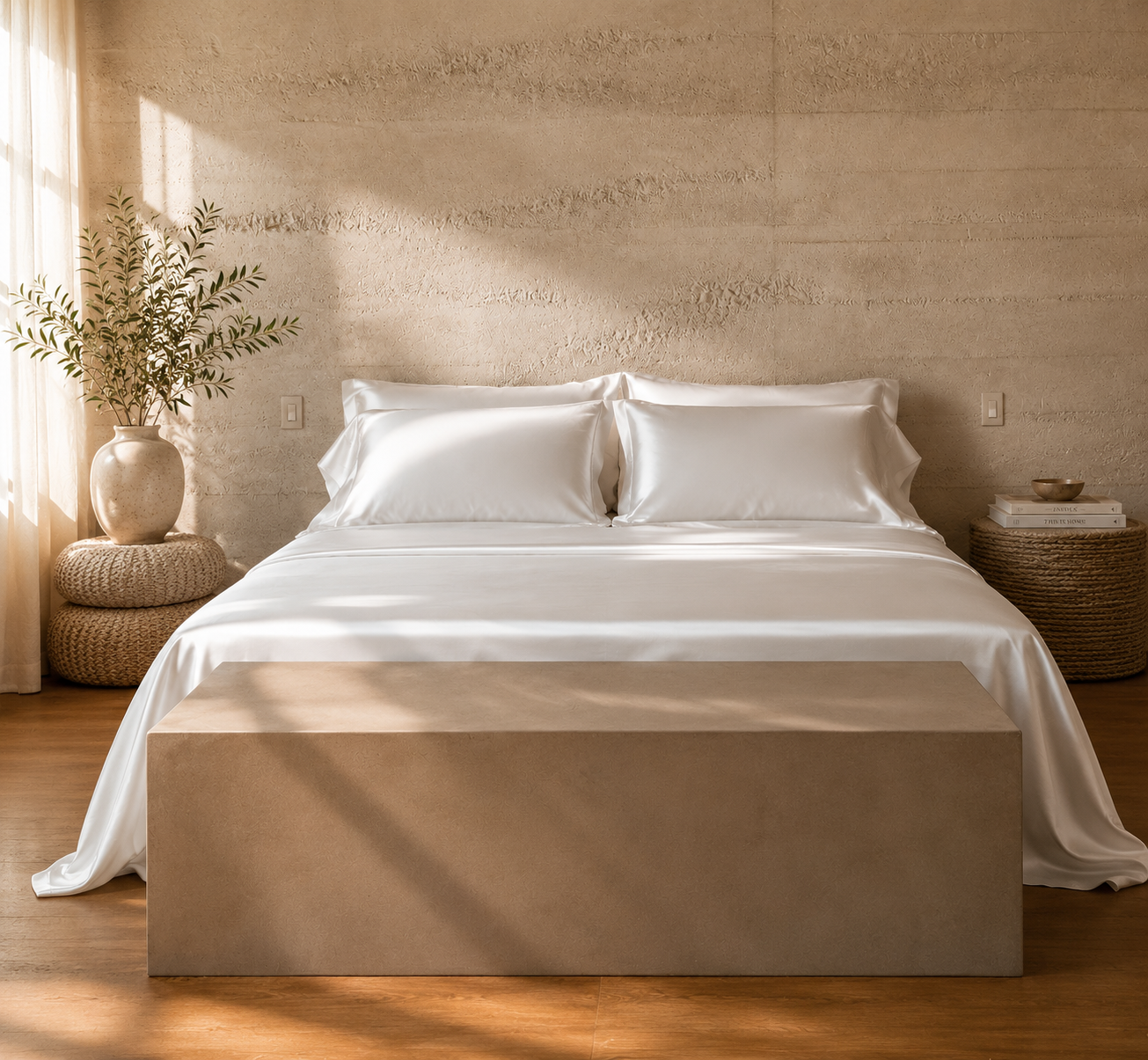 Eucalyptus Silk Sheet Set